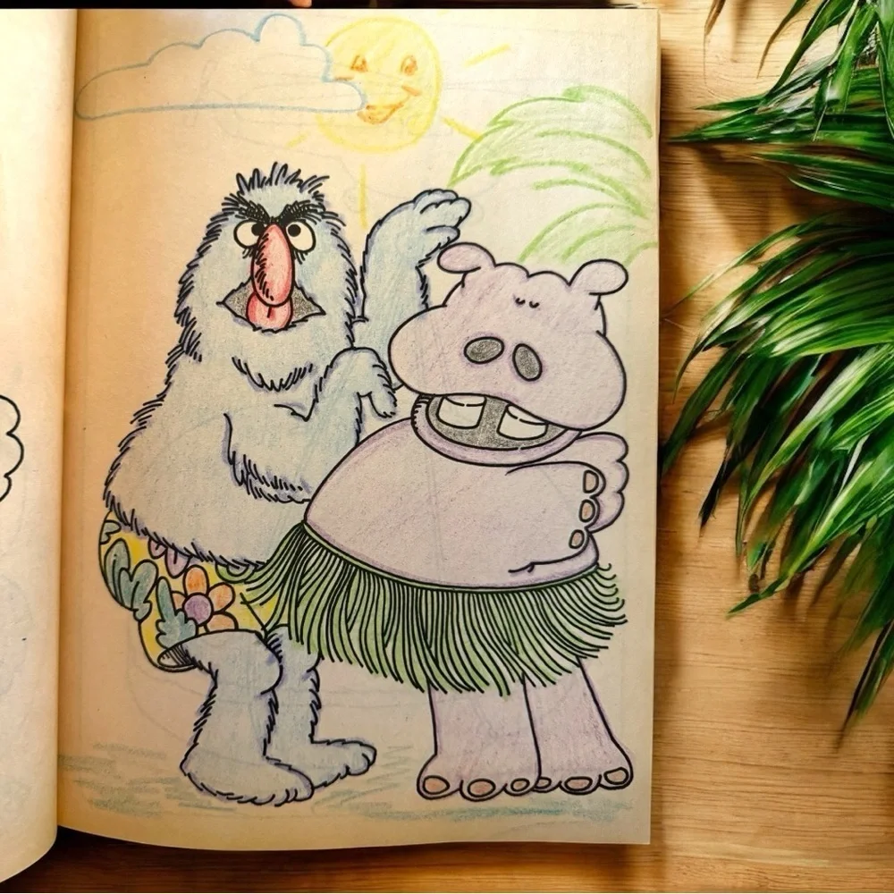 VINTAGE 1990 Sesame Street A to Z Coloring Book